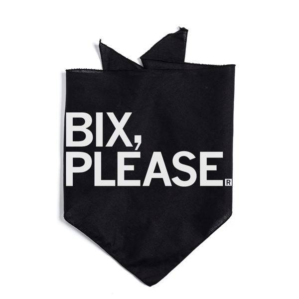 Bix Please Text Dog Bandana