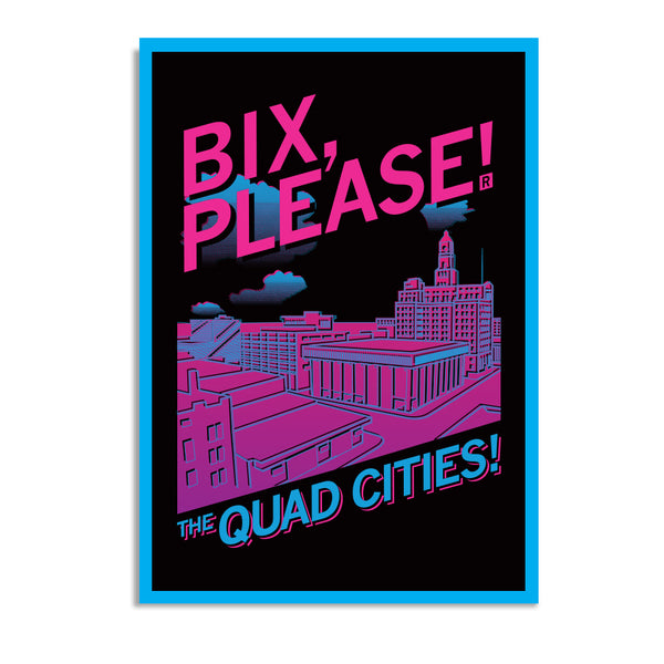 Bix Please Vaporwave Postcard