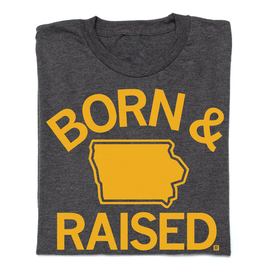 IA Born & Raised Charcoal T-Shirt