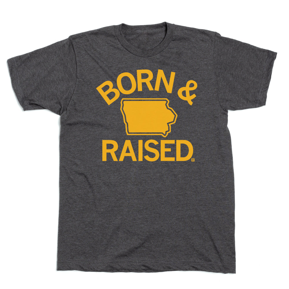 IA Born & Raised Charcoal T-Shirt