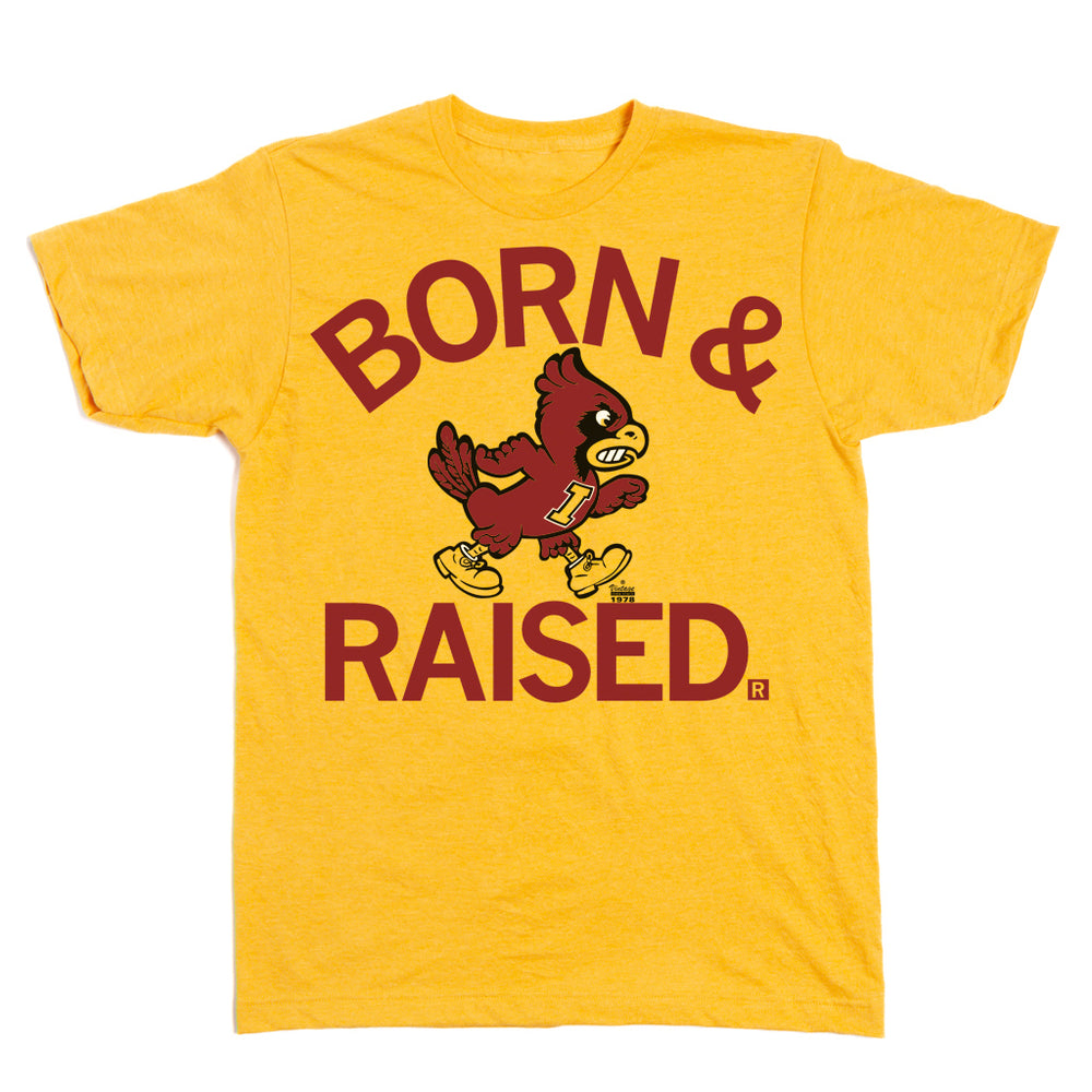 Vintage Cy Iowa State Born and Raised T-Shirt