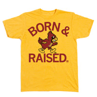 Vintage Cy Iowa State Born and Raised T-Shirt
