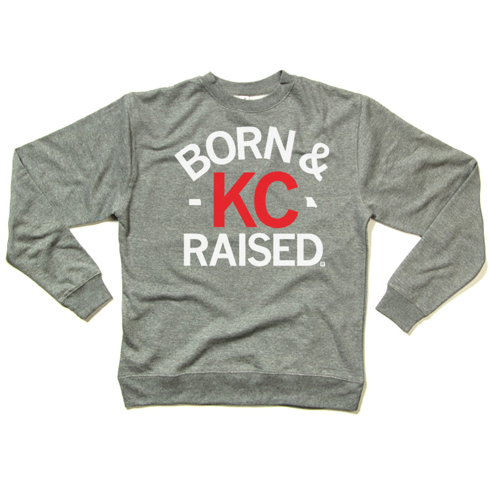 KC Born & Raised Grey Crew Sweatshirt