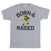 Hawkeyes Born & Raised Vintage Grey T-Shirt