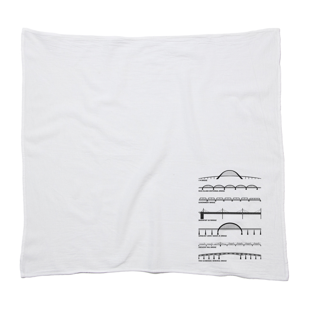Bridges of The Quad Cities Kitchen Towel