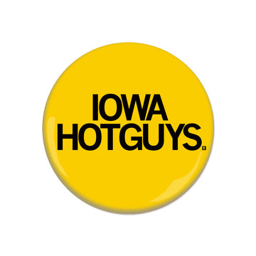 Iowe Hotguys Hawkeyes University of Iowa IU Iowa City Button Raygun