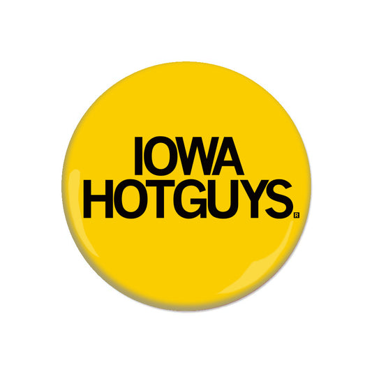 Iowe Hotguys Hawkeyes University of Iowa IU Iowa City Button Raygun