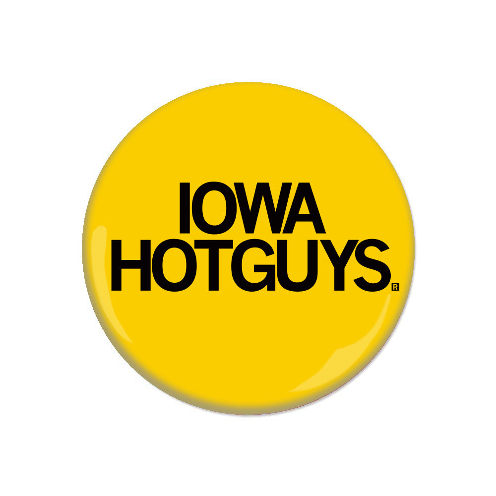 Iowe Hotguys Hawkeyes University of Iowa IU Iowa City Button Raygun