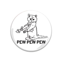 Gary the Cat Raygun pew pew pew Button Cats Pet