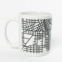 CR Map Mug Cedar Rapids Iowa Midwest Maps State City Coffee Beverage Print Drink Mugs White Black Raygun