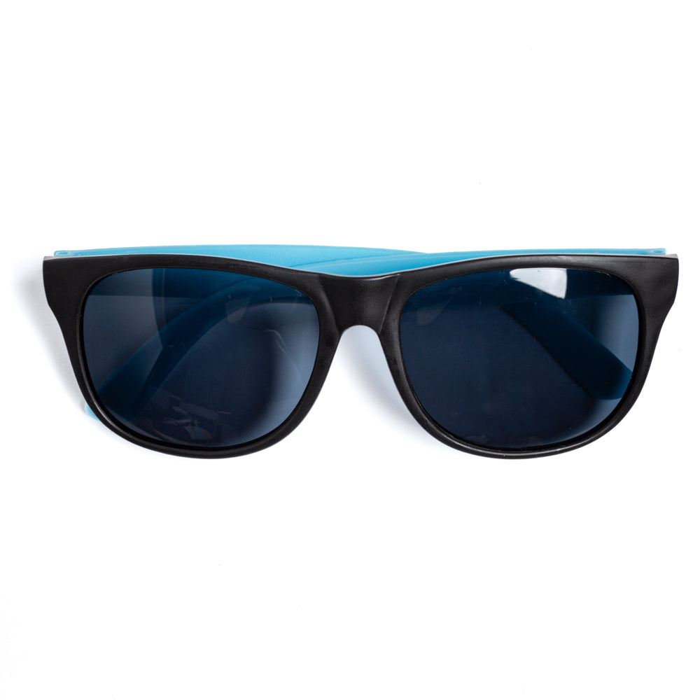 Boxes Gun Logo Sunglasses - Blue