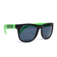RAYGUN Text Logo Sunglasses - Green