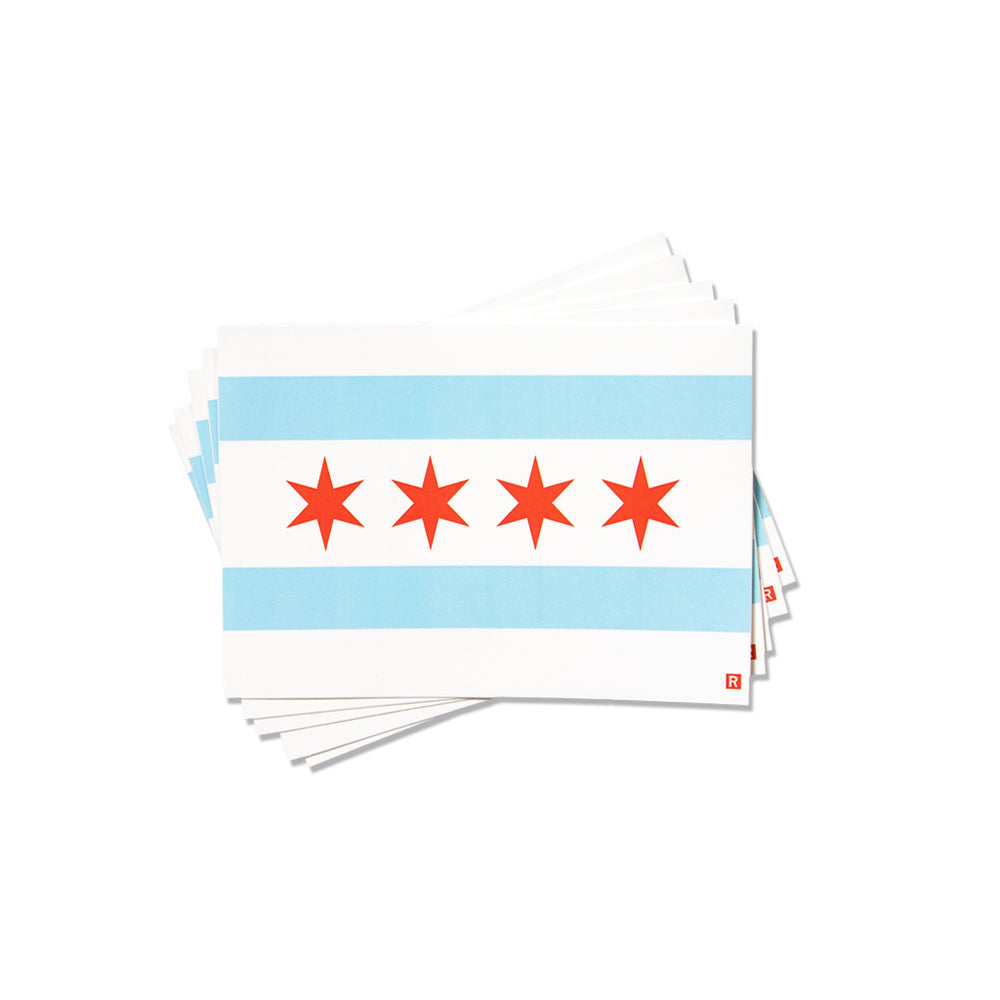 Chicago Flag Mini Sticker