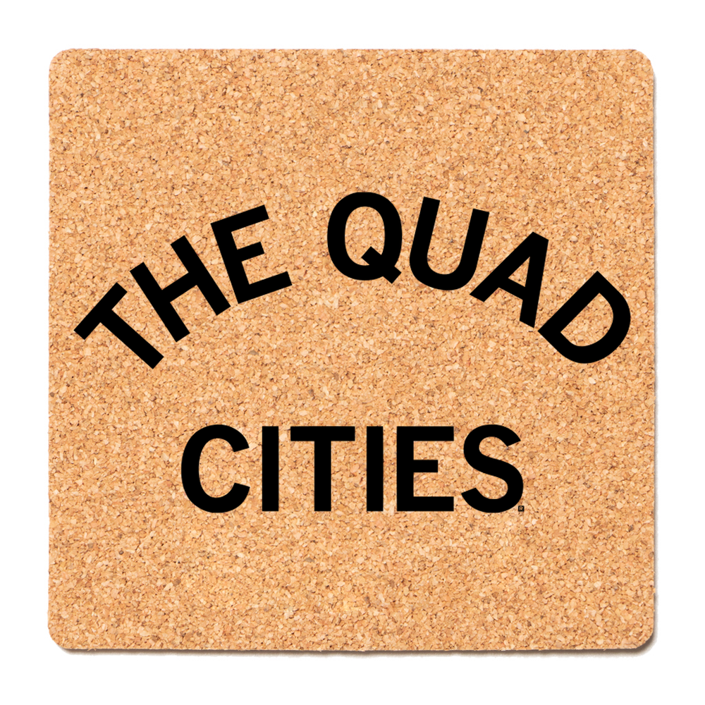 City Logo: Quad Cities Cork Coaster