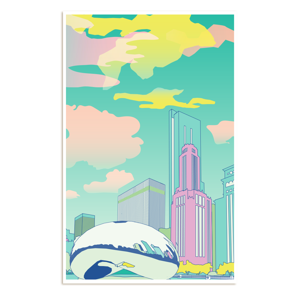 Chicago Cloud Gate Poster