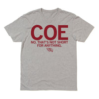 Coe No That's Not Short For Anything