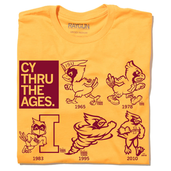 Iowa State Cy Logo Evolution T-Shirt