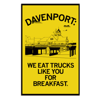Davenport: Trucks for Breakfast Poster