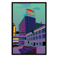 Des Moines Travelers Umbrella Poster