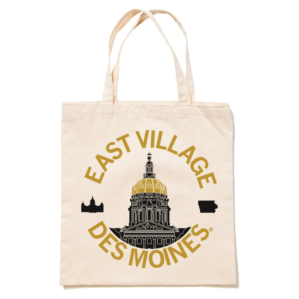 Des Moines East Village Capitol Tote Bag