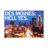 Des Moines: Hell Yes Postcard