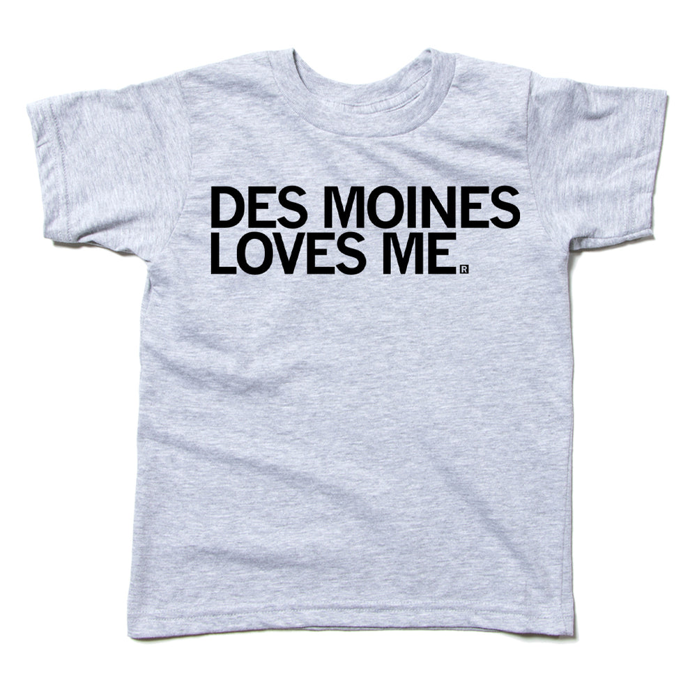 Des Moines Loves Me Raygun T-Shirt Standard Unisex Kids