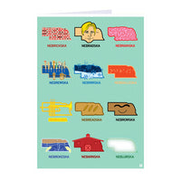 Faces of Nebraska Greeting Card