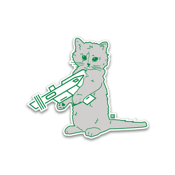 Gary Lime Green Outline Die-Cut Sticker