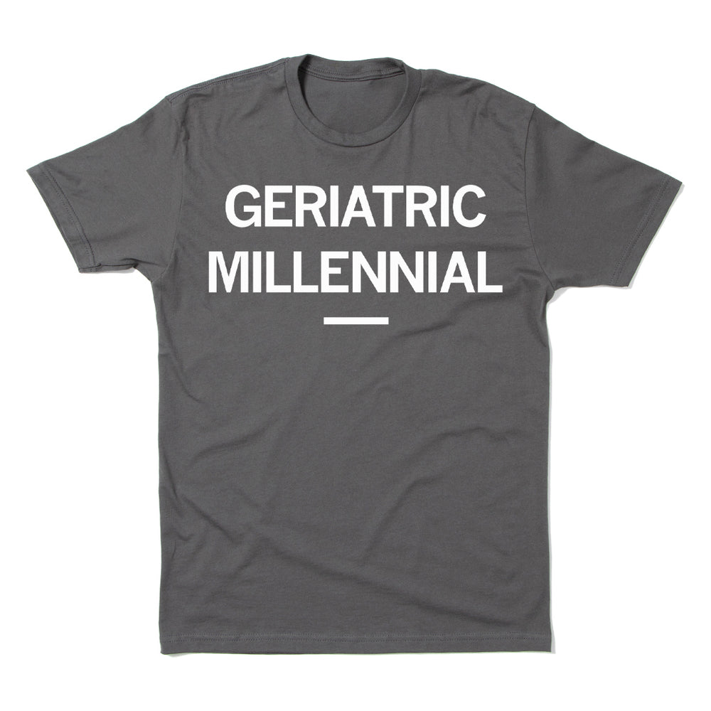 Geriatric Millennial Raygun T-Shirt Standard Unisex