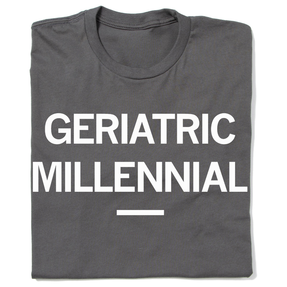 Geriatric Millennial Raygun T-Shirt Standard Unisex