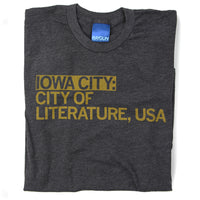 Literature Iowa City Raygun T-Shirt Standard Unisex