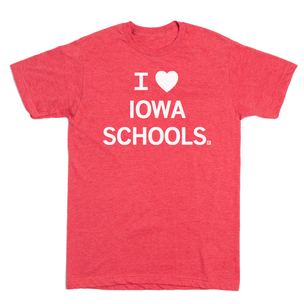 I Love Iowa Schools Shirt