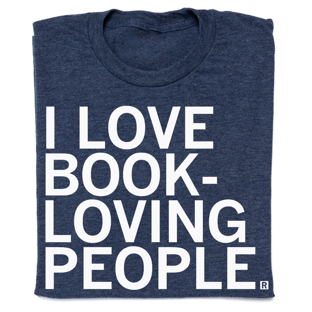 I Love Book-Loving People Navy Shirt