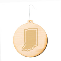 Indiana Outline Ornament