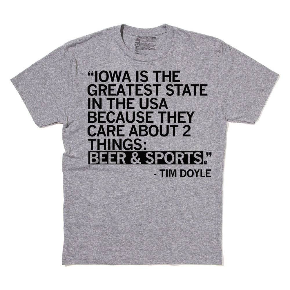 Iowa Beer And Sports Time Doyle Shirt