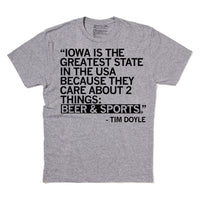 Iowa Beer And Sports Time Doyle Shirt