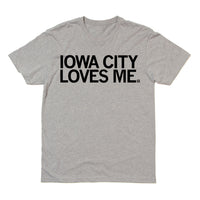 Iowa City Loves Me Raygun T-Shirt Standard Unisex