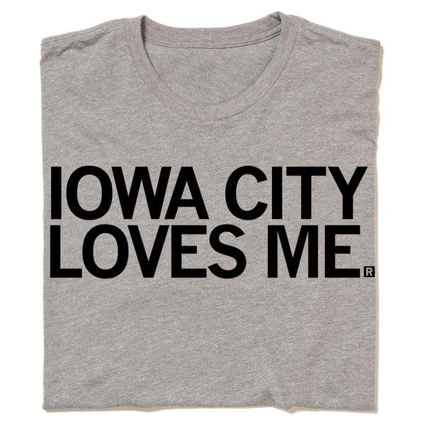 Iowa City Loves Me Raygun T-Shirt Standard Unisex