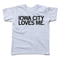 Iowa City Loves Me Raygun T-Shirt Standard Unisex Kids