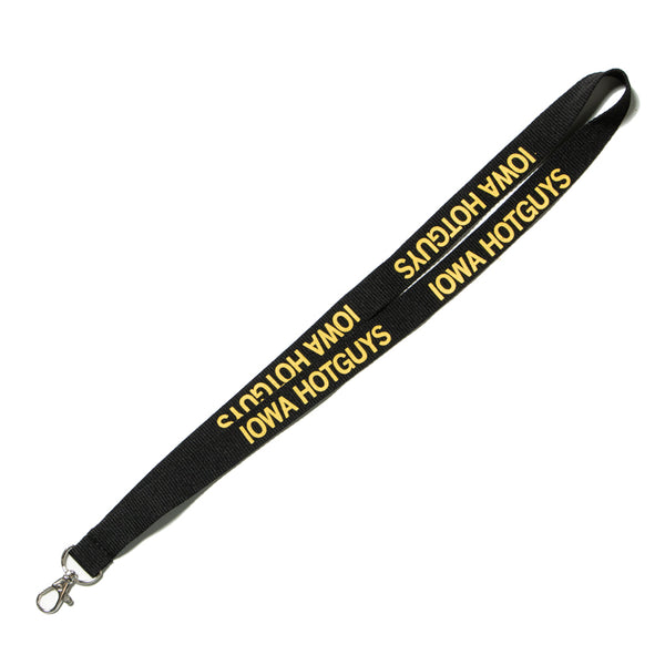 Iowa Hotguys Iowa University Hawkeyes Lanyard Raygun Black Gold Yellow Sports College Keychain