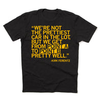 Kirk Ferentz Iowa Football Point A to Point B Quote T-Shirt