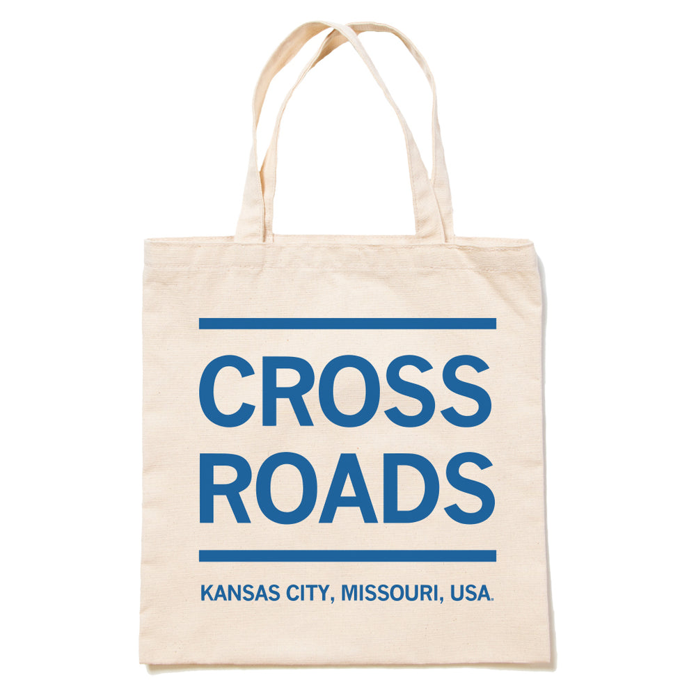 Kansas City Crossroads Text Tote Bag