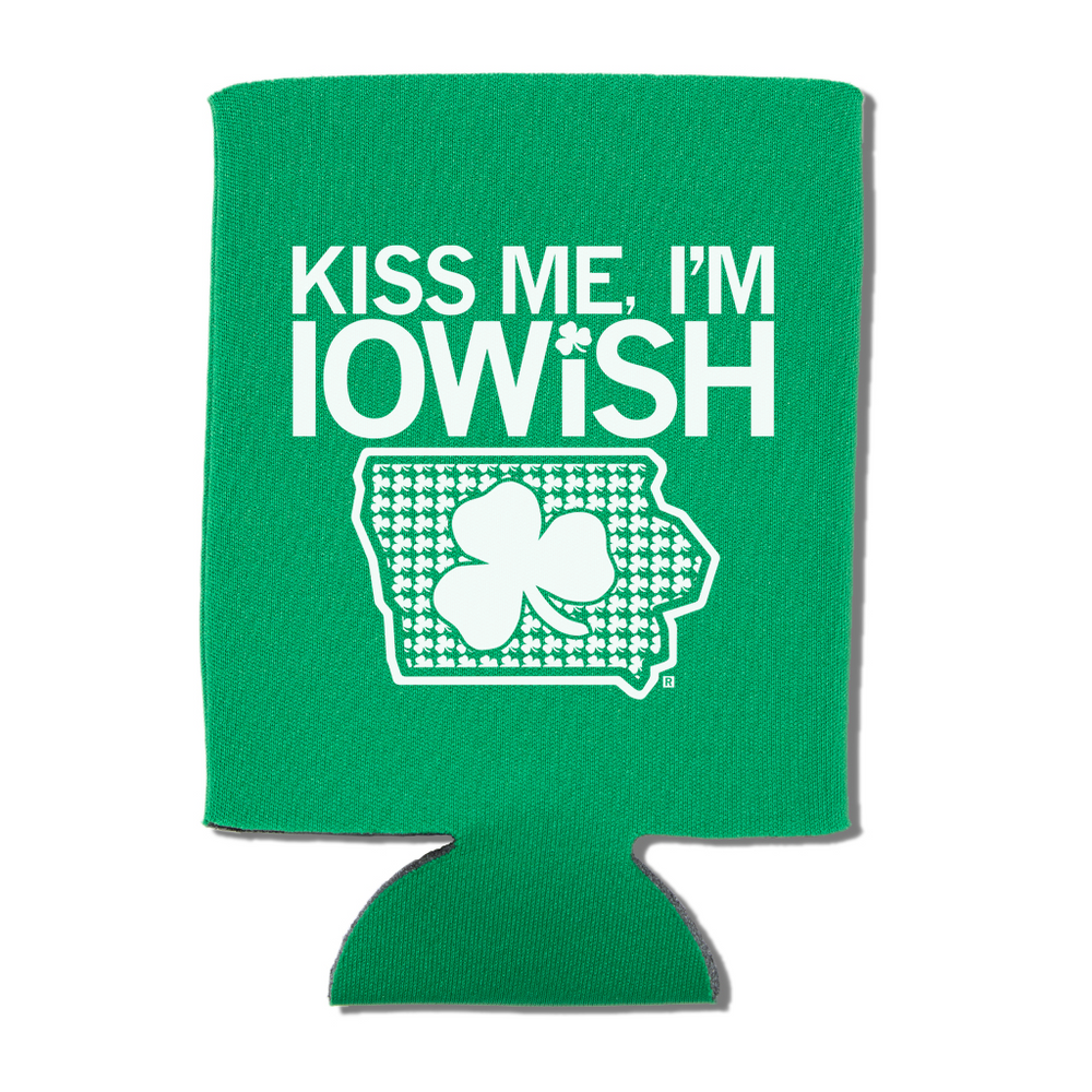 Kiss Me I'm Iowish Koozie