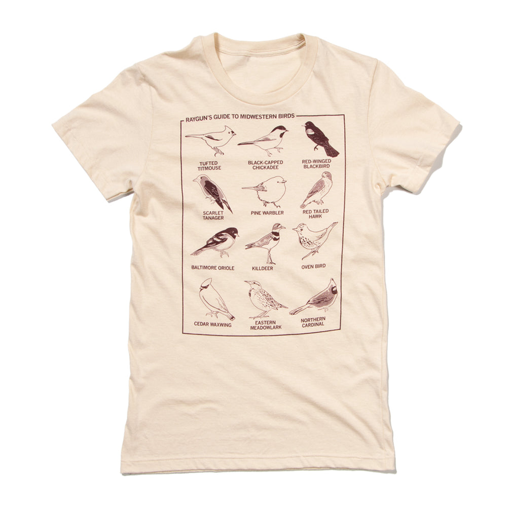 Midwestern Birds Raygun T-Shirt Snug Womens