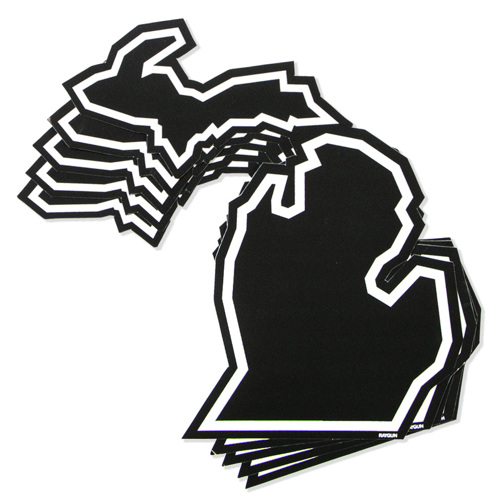 Michigan Outline Sticker Great Lakes Stickers Die-Cut Midwest Detroit