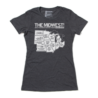 Map of the World's Greatest Region Midwest Rivalry Shirt