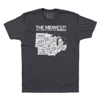 Funny Midwest Rivalry Map Shirt