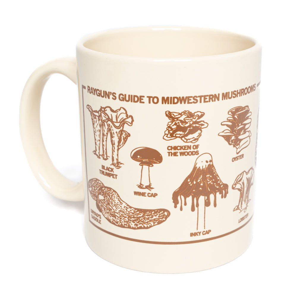 Midwestern Mushrooms Mug - Creme