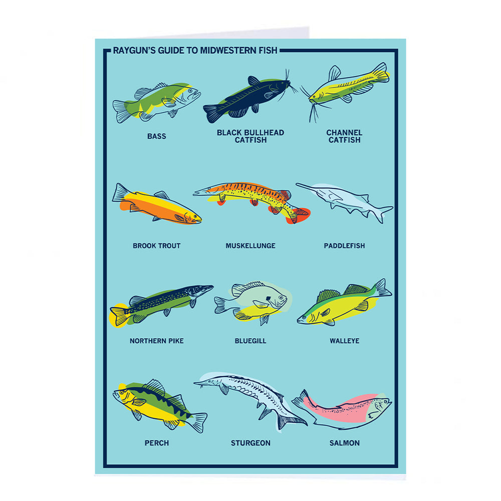 Midwestern Fish Greeting Card