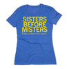 Mount Mercy University Sisters Before Misters College Lemon Heather Royal Blue Raygun T-Shirt Snug Standard Unisex Education Teaching Cedar Rapids Iowa